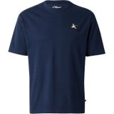 T-shirt - Zware Jersey - Relaxte Pasvorm - Met Borduursel