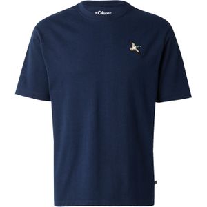 T-shirt - Zware Jersey - Relaxte Pasvorm - Met Borduursel