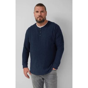 T-shirt - Casual - Lichtgewicht Jersey - Crew Neck - Met Knopfleiste