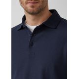 Poloshirt - Regular Fit - Lange Mouwen - Geweven Jacquard