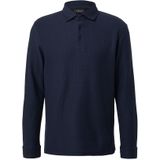 Poloshirt - Regular Fit - Lange Mouwen - Geweven Jacquard