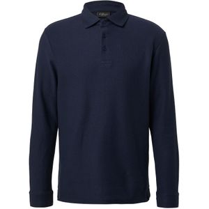 Poloshirt - Regular Fit - Lange Mouwen - Geweven Jacquard