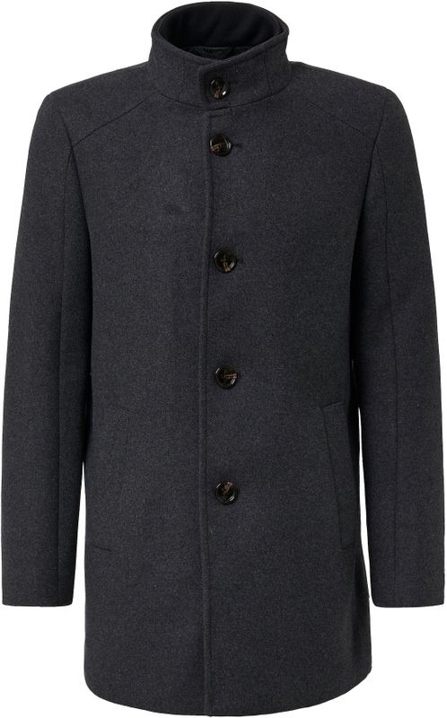 Vacht - Lange Jas - Gewatteerde Inzetstukken - Opstaande Kraag - Werkjassen