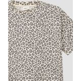 T-shirt - Boxy - Luipaardprint