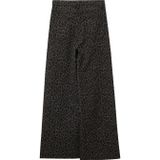 Broek - Jeans - Wijde Pijpen - Hoge Taille - Katoen-Stretch Twill