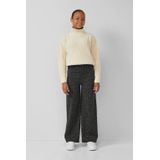 Broek - Jeans - Wijde Pijpen - Hoge Taille - Katoen-Stretch Twill