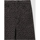 Broek - Jeans - Wijde Pijpen - Hoge Taille - Katoen-Stretch Twill