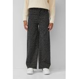 Broek - Jeans - Wijde Pijpen - Hoge Taille - Katoen-Stretch Twill