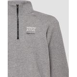 Sweatshirt - Katoenmix - Regular Fit - Troyer Kraag - Geribde Boorden