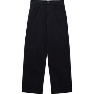 Jeans - Garment-dyed - Comfortabele Broek - Wijde Pijpen - Katoenen Keperstof