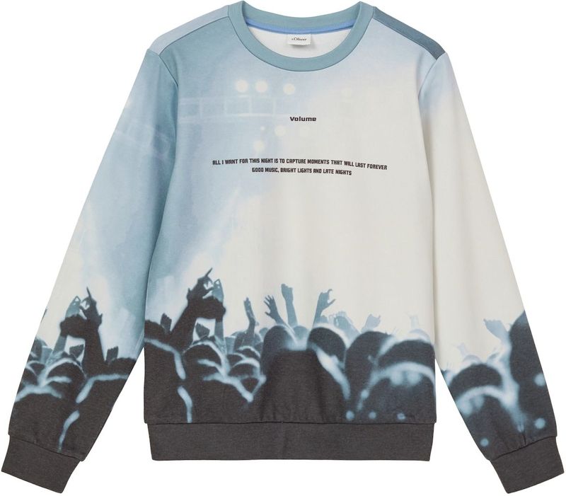 Sweatshirt - Katoenmix - Met All-over Print