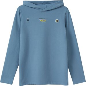 s.Oliver - RED LABEL Junior Shirt - Blauw - Lange Mouwen - Met Prints