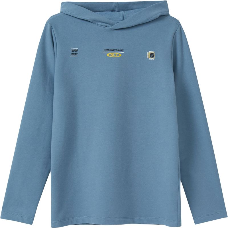 s.Oliver - RED LABEL Junior Shirt - Blauw - Lange Mouwen - Met Prints