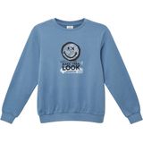 Sweatshirt - Smiley®-print - Zacht - Katoenmix - Normale Pasvorm