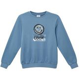Sweatshirt - Smiley®-print - Zacht - Katoenmix - Normale Pasvorm