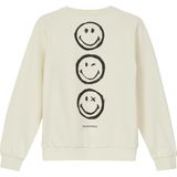 Sweatshirt - Smiley®-print - Katoenmix - Normale Pasvorm - Geborstelde Binnenkant