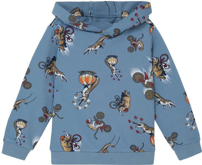 Sweatshirt - Katoenmix - Met Capuchon - All-over Print