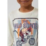 T-shirt - Katoen - Lange Mouwen - Met Folieprint