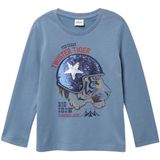 T-shirt - Zacht Katoen - Lange Mouwen - Normale Pasvorm - Geribde Ronde Hals