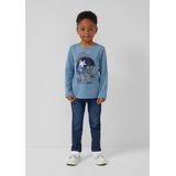 T-shirt - Zacht Katoen - Lange Mouwen - Normale Pasvorm - Geribde Ronde Hals