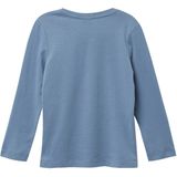 T-shirt - Zacht Katoen - Lange Mouwen - Normale Pasvorm - Geribde Ronde Hals