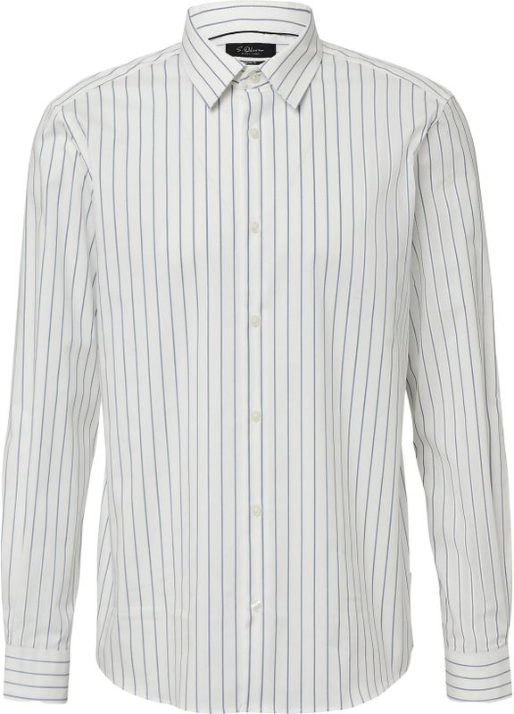 Shirt - Gestreept - Regular Fit - Katoenmix