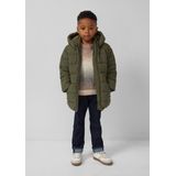 Vacht - Gewatteerde Jas - Warm - Voor Kinderen - Met Fleecevoering - Met Capuchon