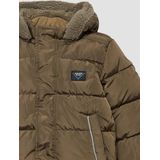 s.Oliver - RED LABEL Junior - Gewatteerde Jas - Bruin - Met Afneembare Capuchon