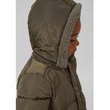 s.Oliver - RED LABEL Junior - Gewatteerde Jas - Bruin - Met Afneembare Capuchon