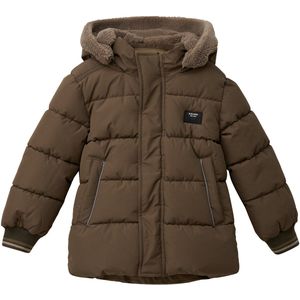 s.Oliver - RED LABEL Junior - Gewatteerde Jas - Bruin - Met Afneembare Capuchon