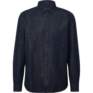 Shirt - Denim - Overhemd - Lange Mouwen - Klassieke Kent-kraag