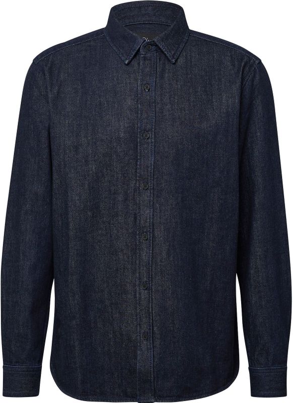 Shirt - Denim - Overhemd - Lange Mouwen - Klassieke Kent-kraag