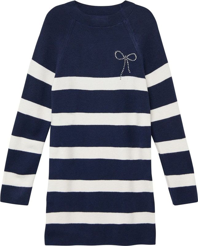 Jerseyjurk - Zacht Gebreid - Ronde Halslijn - Glinsterende Versieringen - Losse Pasvorm