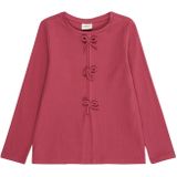 Shirt - Lange Mouwen - Katoenmix - Ronde Hals - Strikdetails