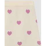 Rok - Gebreid - Minirokje - Hartjespatroon