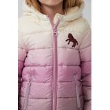 Buitenjas - Gewatteerd - Met Fleece Gevoerde Capuchon - Glinsterende Pailletten Details