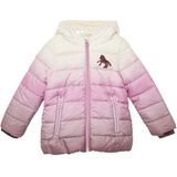 Buitenjas - Gewatteerd - Met Fleece Gevoerde Capuchon - Glinsterende Pailletten Details