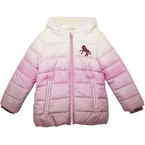 Buitenjas - Gewatteerd - Met Fleece Gevoerde Capuchon - Glinsterende Pailletten Details