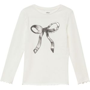 s.Oliver RED LABEL - Shirt - Effen - Katoenmix - Motiefprint - Ronde Hals