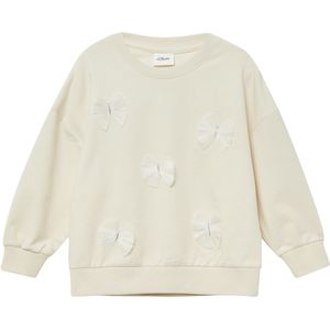 s.Oliver - Sweatshirt - Oversized - Katoenmix - Lange Mouwen - Glitterstrikapplicaties