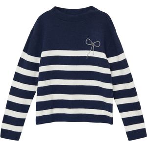 Gebreide Trui - Zacht - Viscosemix - Lange Mouwen - Strass-Details