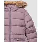 Buitenjas - Gewatteerde Jas - Met Vaste Capuchon - Voor Kinderen