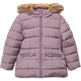 Buitenjas - Gewatteerde Jas - Met Vaste Capuchon - Voor Kinderen