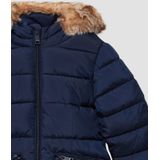 Buitenjas - Gewatteerde Jas - Met Vaste Capuchon - Voor Kinderen