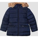 Buitenjas - Gewatteerde Jas - Met Vaste Capuchon - Voor Kinderen