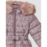 Vacht - Gewatteerde Jas - Glitterband - Afneembare Capuchon - Winterjas