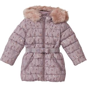 Vacht - Gewatteerde Jas - Glitterband - Afneembare Capuchon - Winterjas