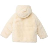 Buitenjas - Omkeerbare Jas - Dierenprint en Imitatiebont - Met Capuchon - Voor Kinderen