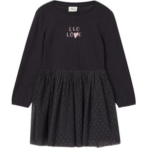 Jurk - Korte Jurk - Glitterprint - Peached Jersey Stof