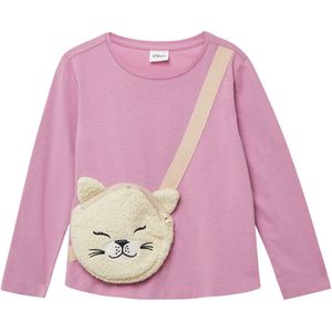 T-shirt - Loose-fit Longsleeve - Zacht Katoen - Met Ritszak